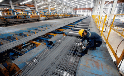 La production d'acier de la Chine de mars monte au plus haut sur record