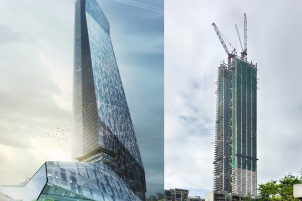 Hanking Center Tower In China To Become Tallest Detached Core Building Worldwide2