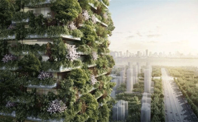Un bâtiment forestier vertical pour aider à résoudre un problème d'air en Chine