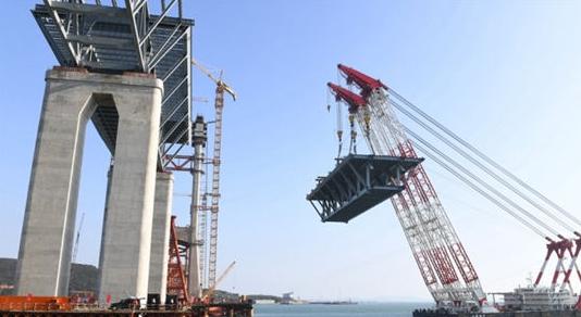 Construction Of China'S First Cross-Sea Rail-Road Bridge Progresses